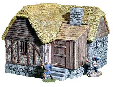 Hudson & Allen 25mm Scale Model Medieval Village Building 4A for Tabletop Miniature Wargames