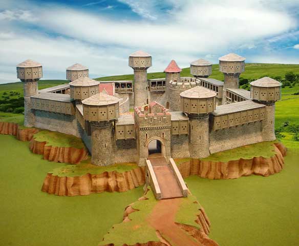 Castle Diorama with Hoardings image
