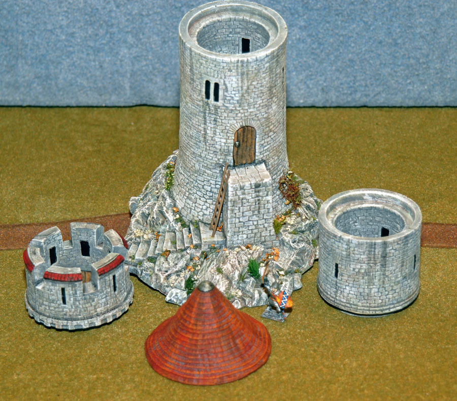 Hudson & Allen Studio Medieval Watchtower Model Painted Sample