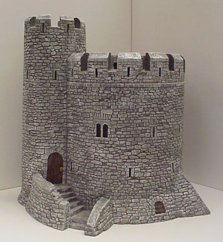 Hudson & Allen 25mm Scale Model Medieval Keep for Tabletop Miniature Wargames