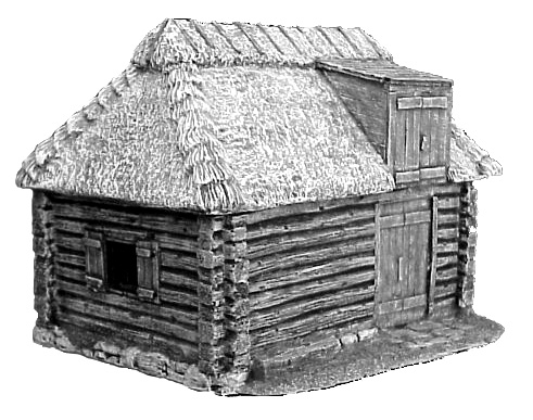 Hudson & Allen Studio 25mm Scale Model Log Cabin Village Set Building #5